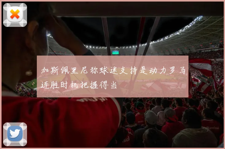 加斯佩里尼称球迷支持是动力罗马连胜时机把握得当